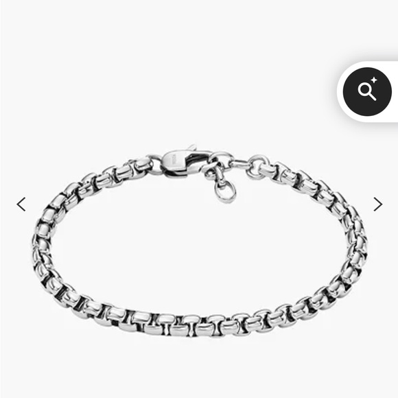 Fossil branded brand new Silver Chain Bracelet - Picture 1 of 2